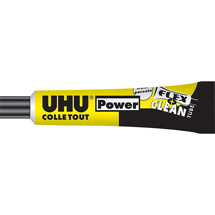 Colle UHU Power Flex + Clean universelle transparente 18g