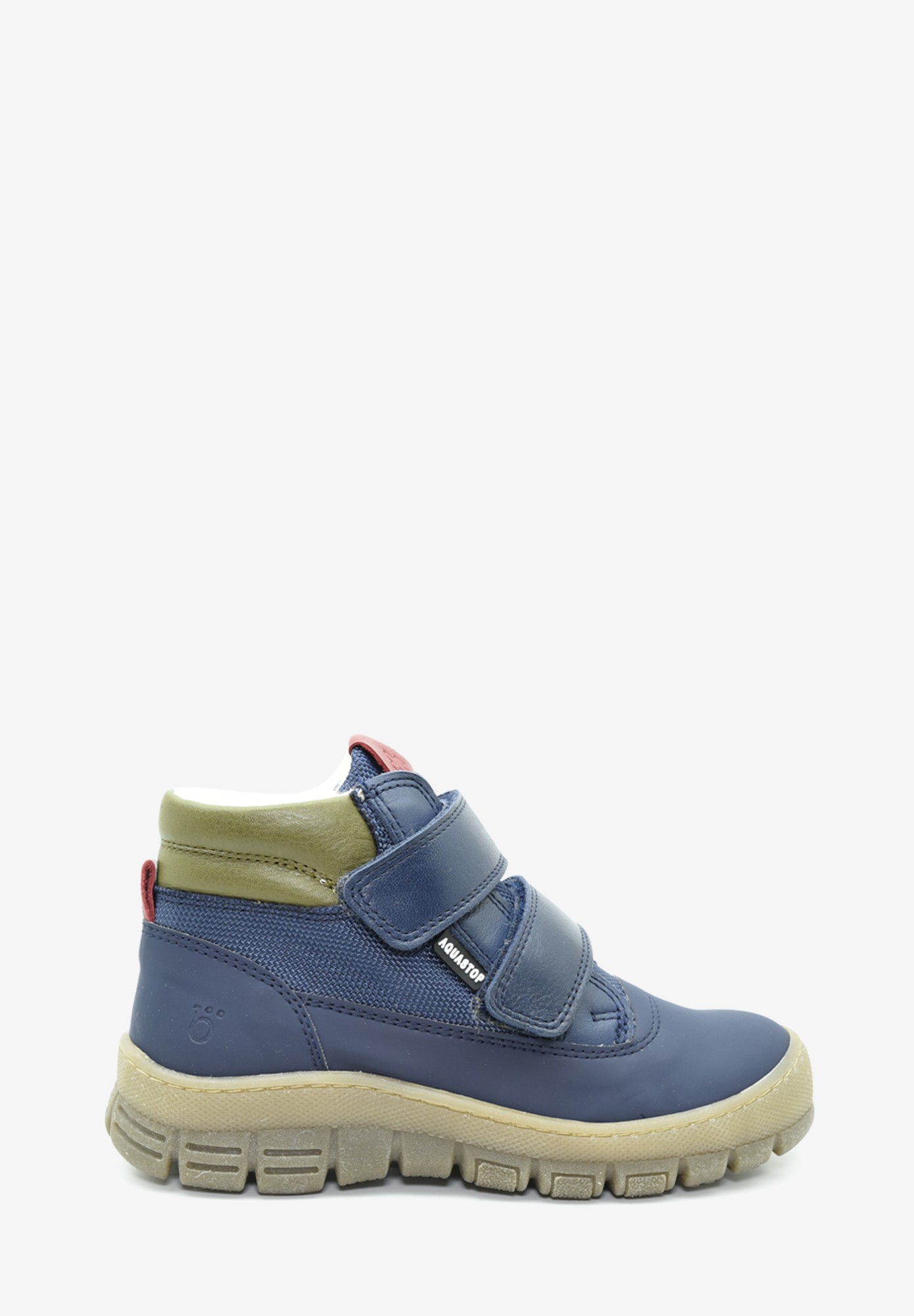 Arosa velcro TEX Wollfutter Kinder Dunkelblau Grün