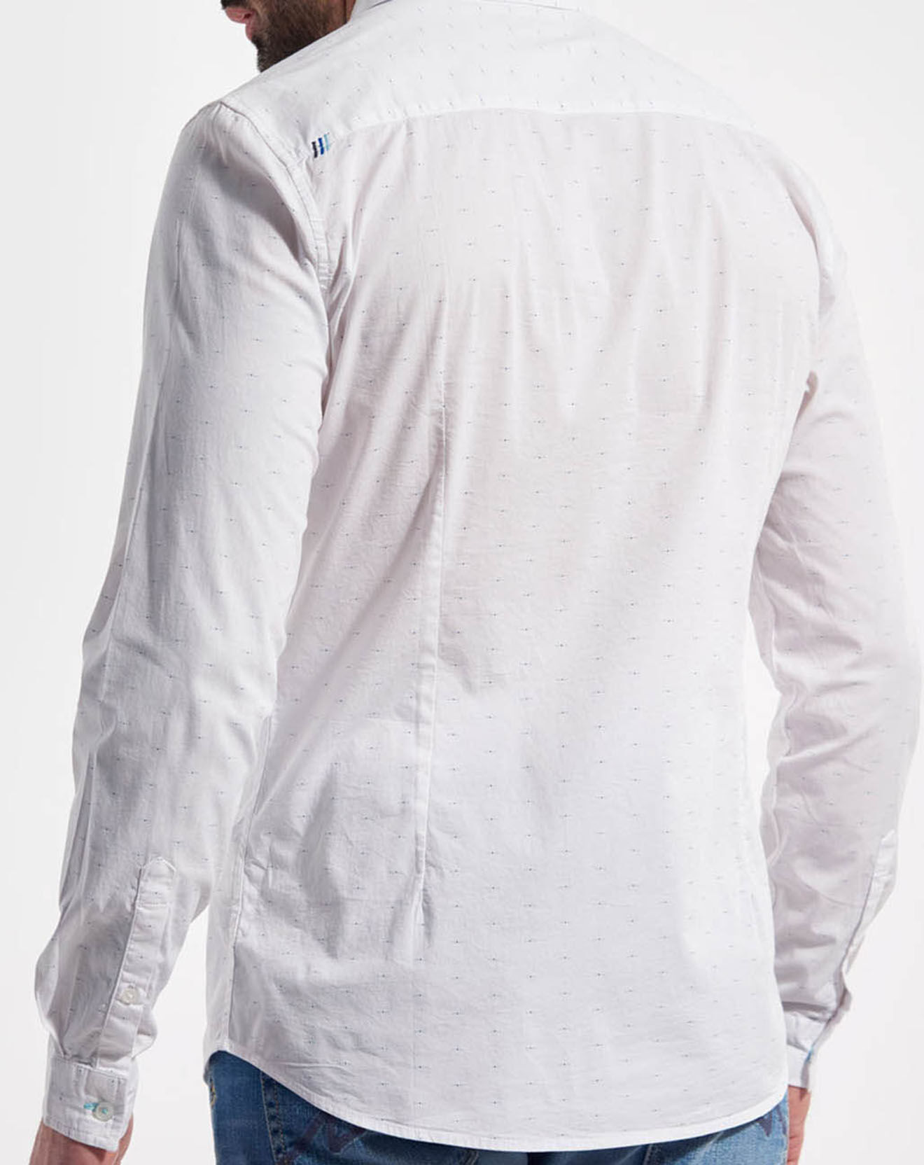 Kaporal 5 Chemise Slim Fit Clarke imprimé blanche