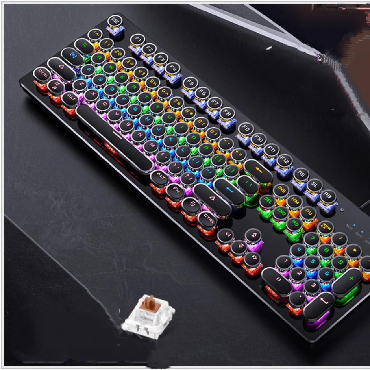 General Clavier de jeu Steampunk Noir