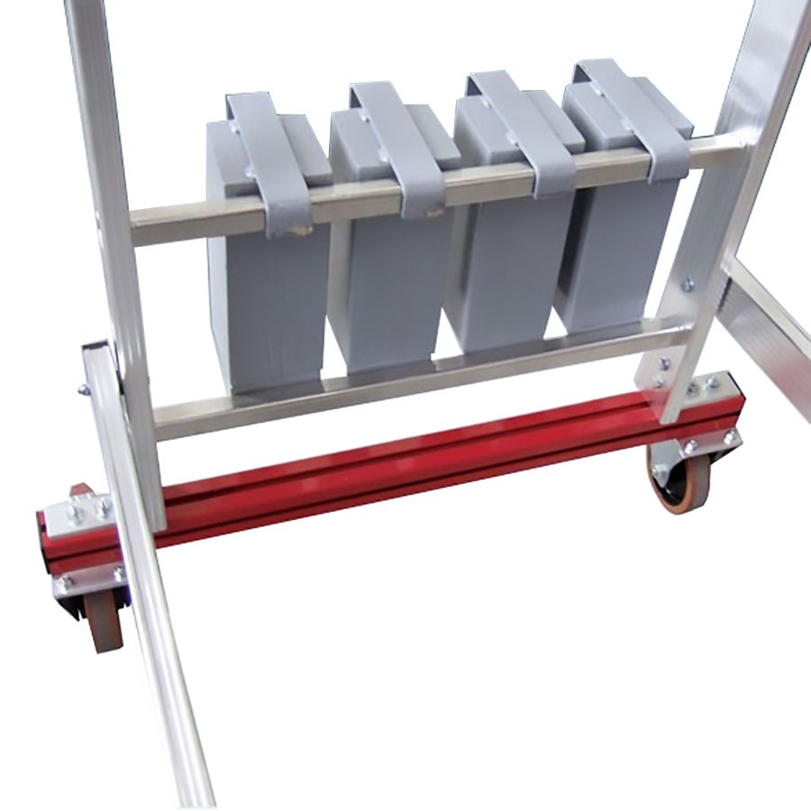Euroline Premium 32778 Mobiele opvouwbare platformladder, 5 treden