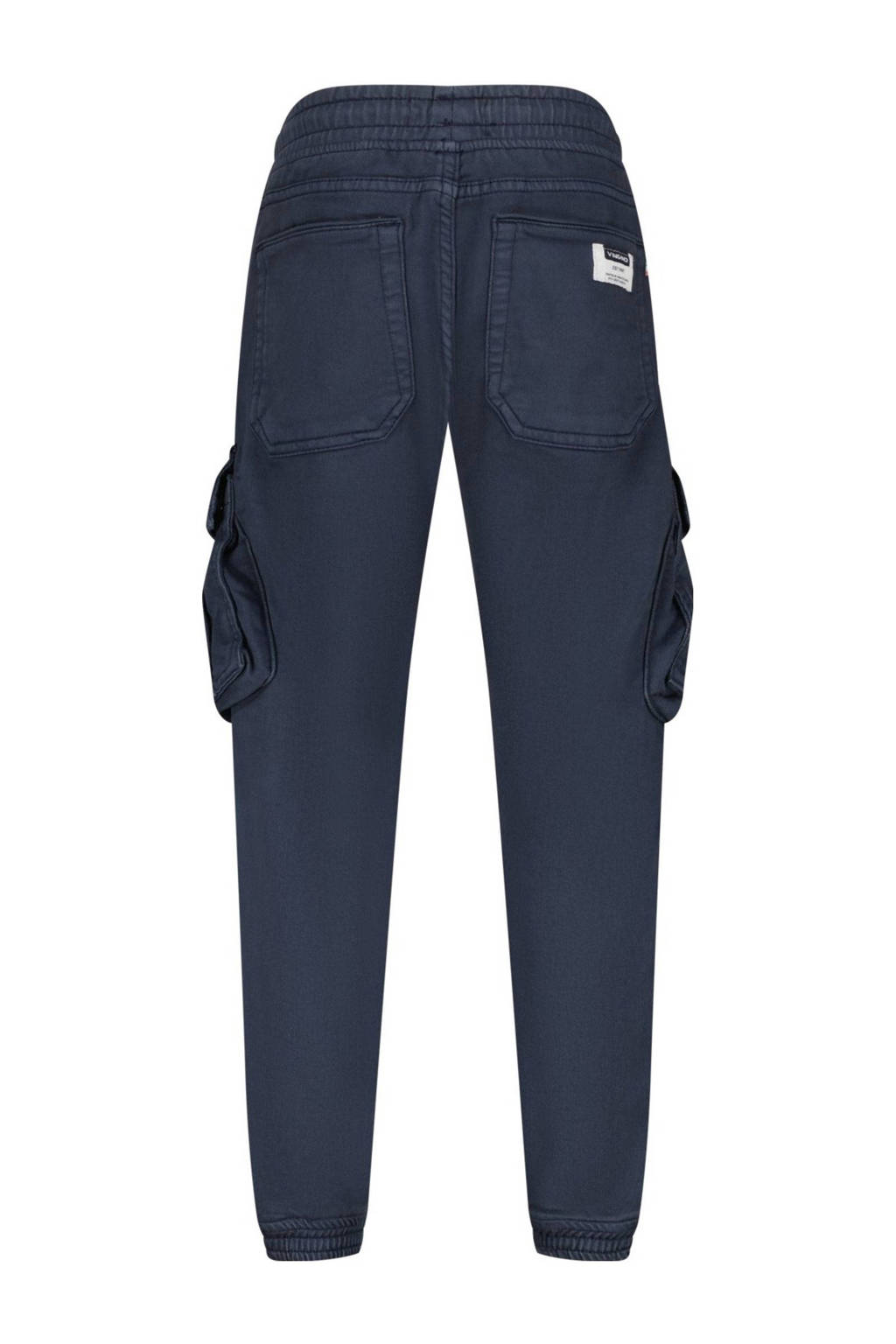 Vingino tapered fit cargobroek Carlos donkerblauw