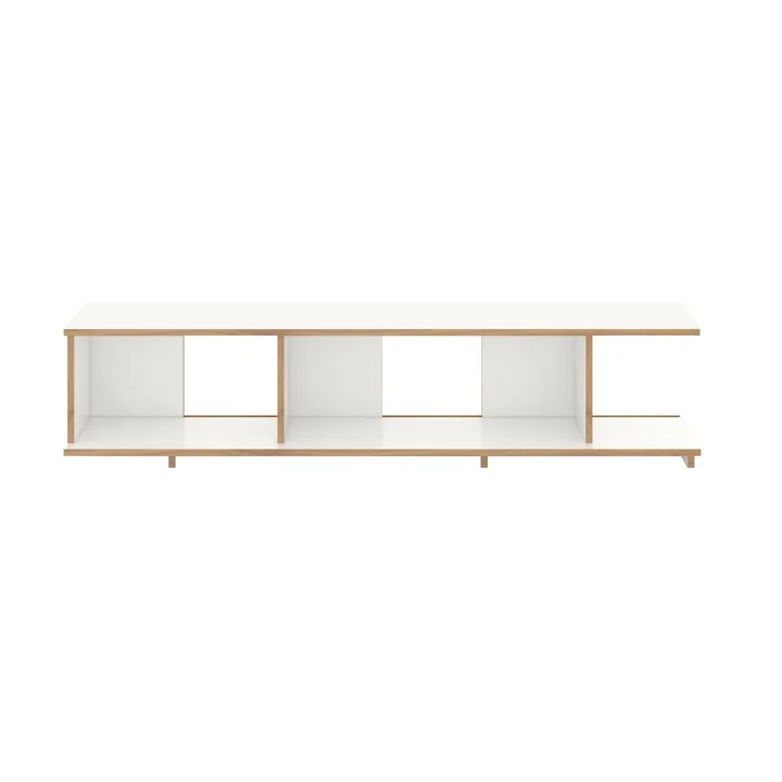 Tojo - stell Regalsystem Grundmodul, 198 cm breit, weiss