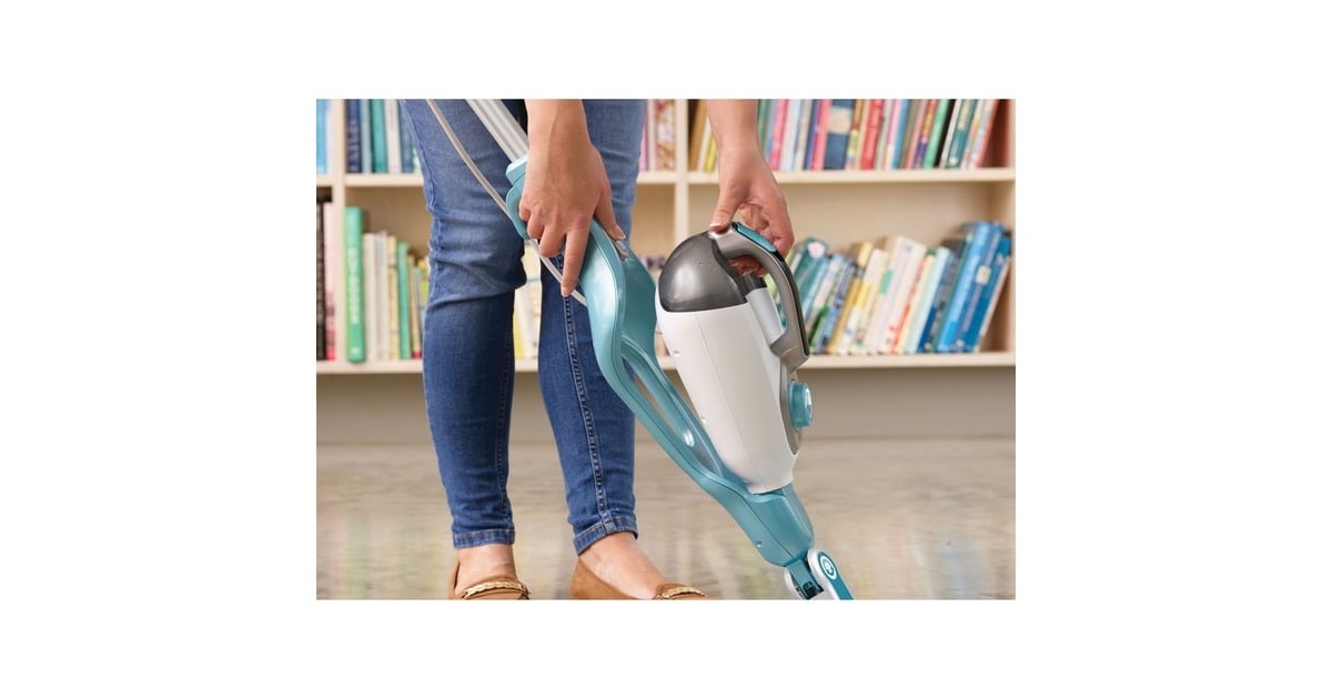 BLACK+DECKERBHSM1610DSM 1600W Steam-mop met SteaMitt, deltavoet en 15 accessoires stoomreiniger  (Wit/blauwgrijs)