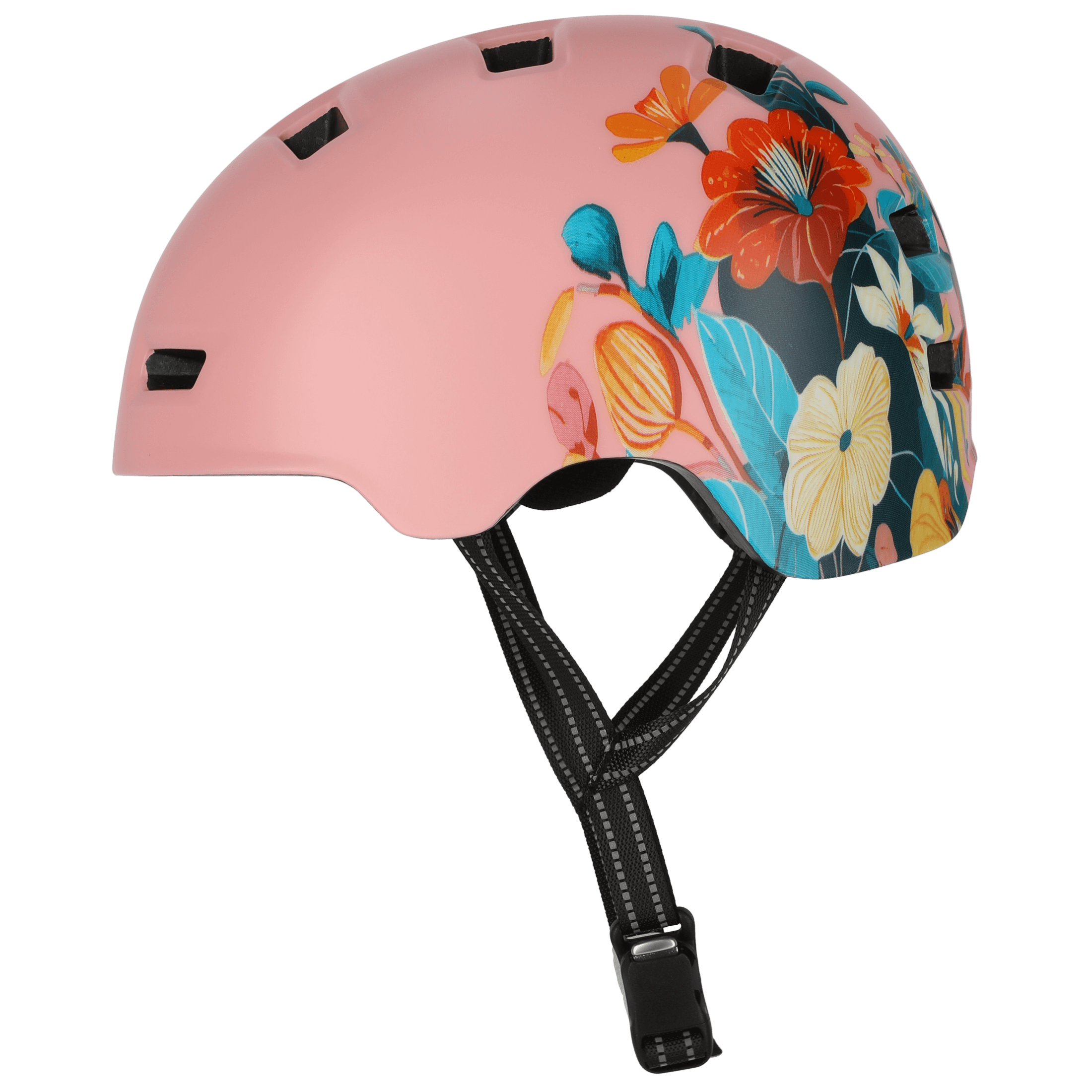 CrazySafety Rampage Flower Bicycle Helmet - Sykkelhjelmer