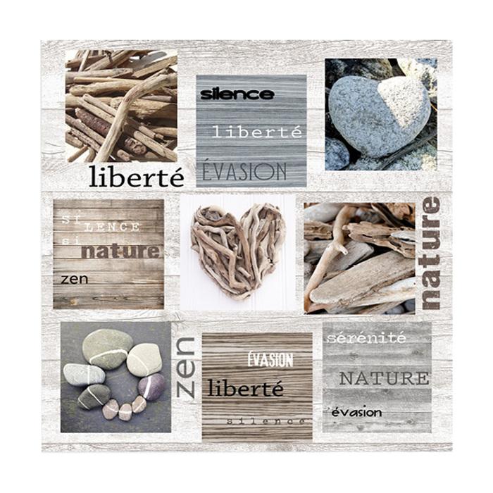 SET 20 SERVIETTES LIBERTE 33X33CM