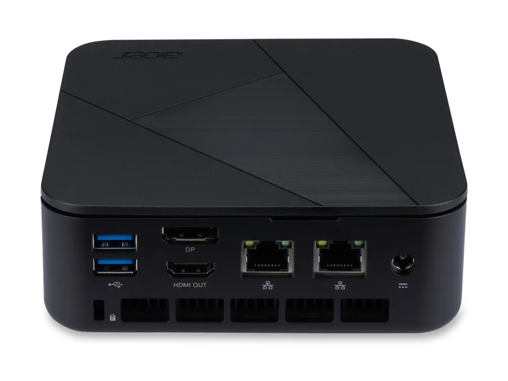 Acer Veriton NUC VN1502G-13U7U - Barebone - mini PC 1 x Core i7 1355U / op til 5 GHz - RAM 0 GB - Intel Iris Xe Graphics - Gigabit Ethernet, IEEE 802.11ax (Wi-Fi 6), Bluetooth