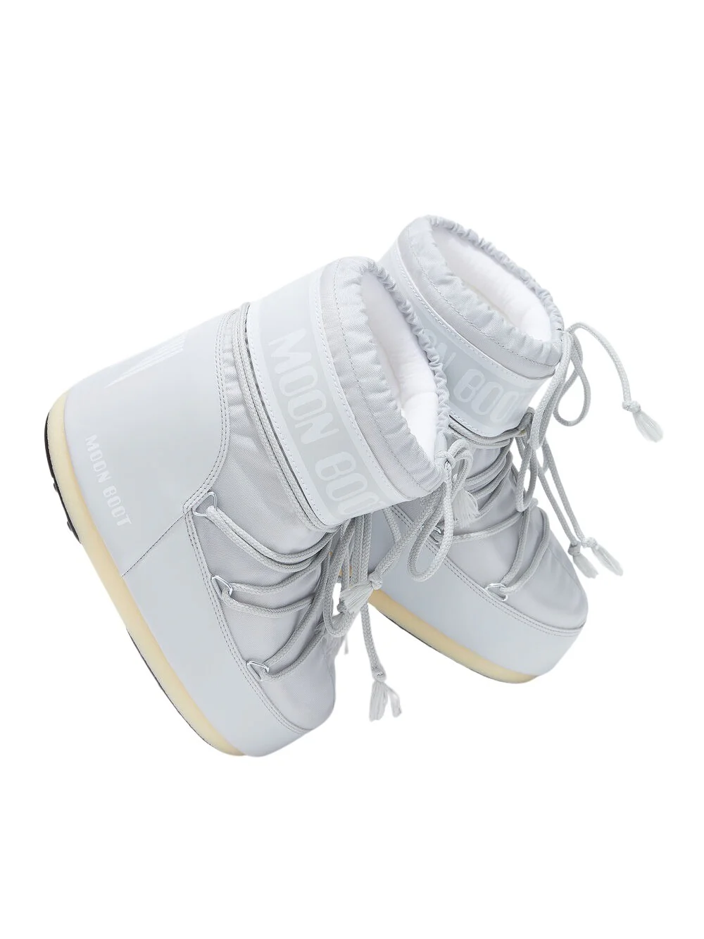 MOON BOOT  Icon Low Nylon støvle - Glacier Grey