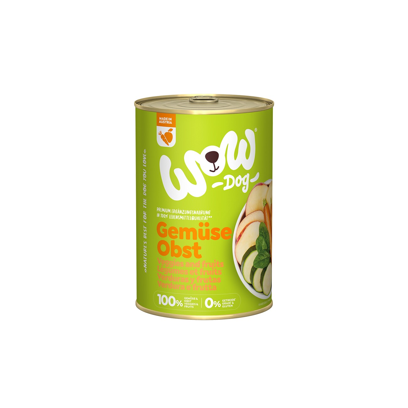 WOW Pur Adult Gemüse Obst 6x400 g