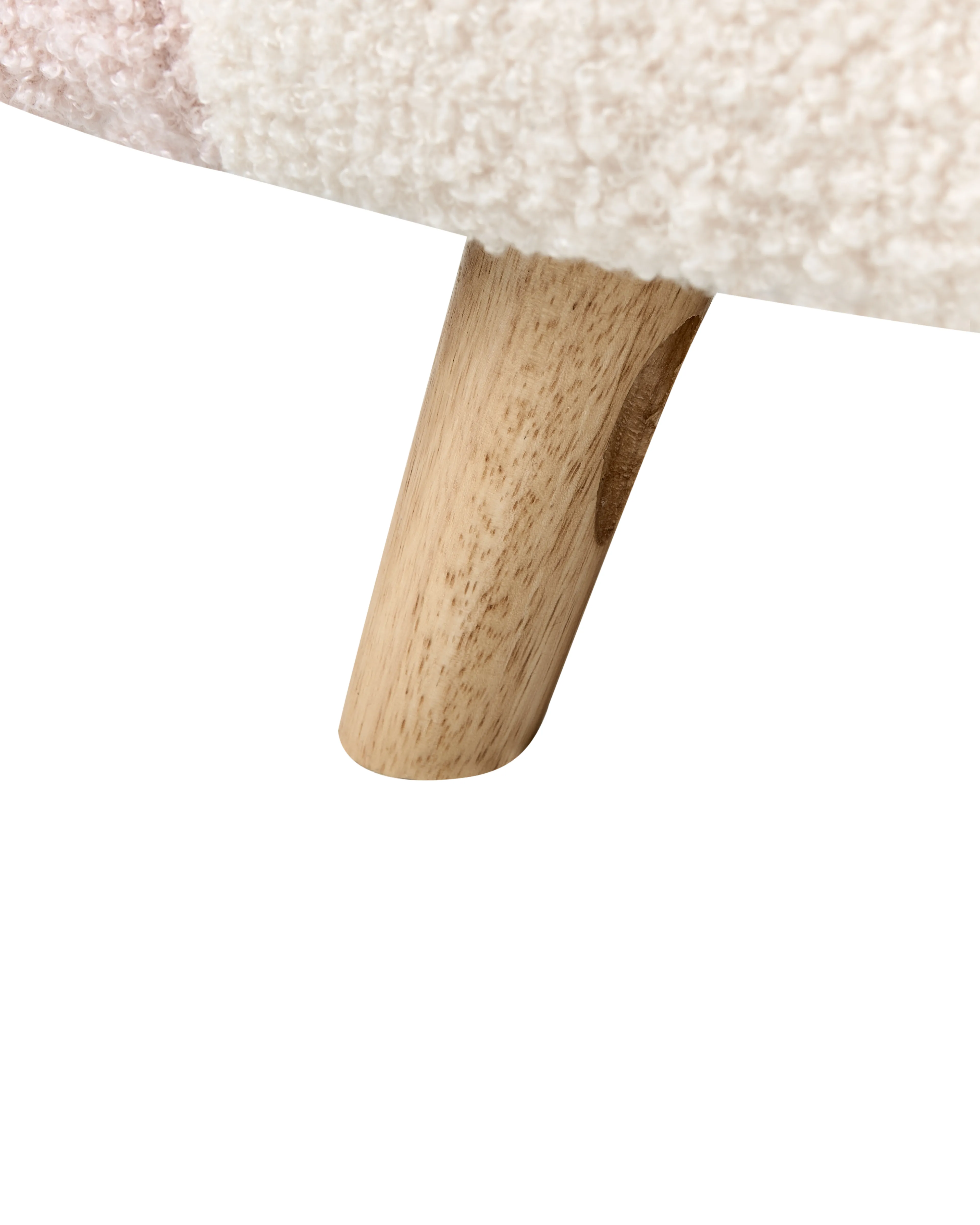 Kinderfauteuil Regenboog OMBO Bouclé Pastelroze