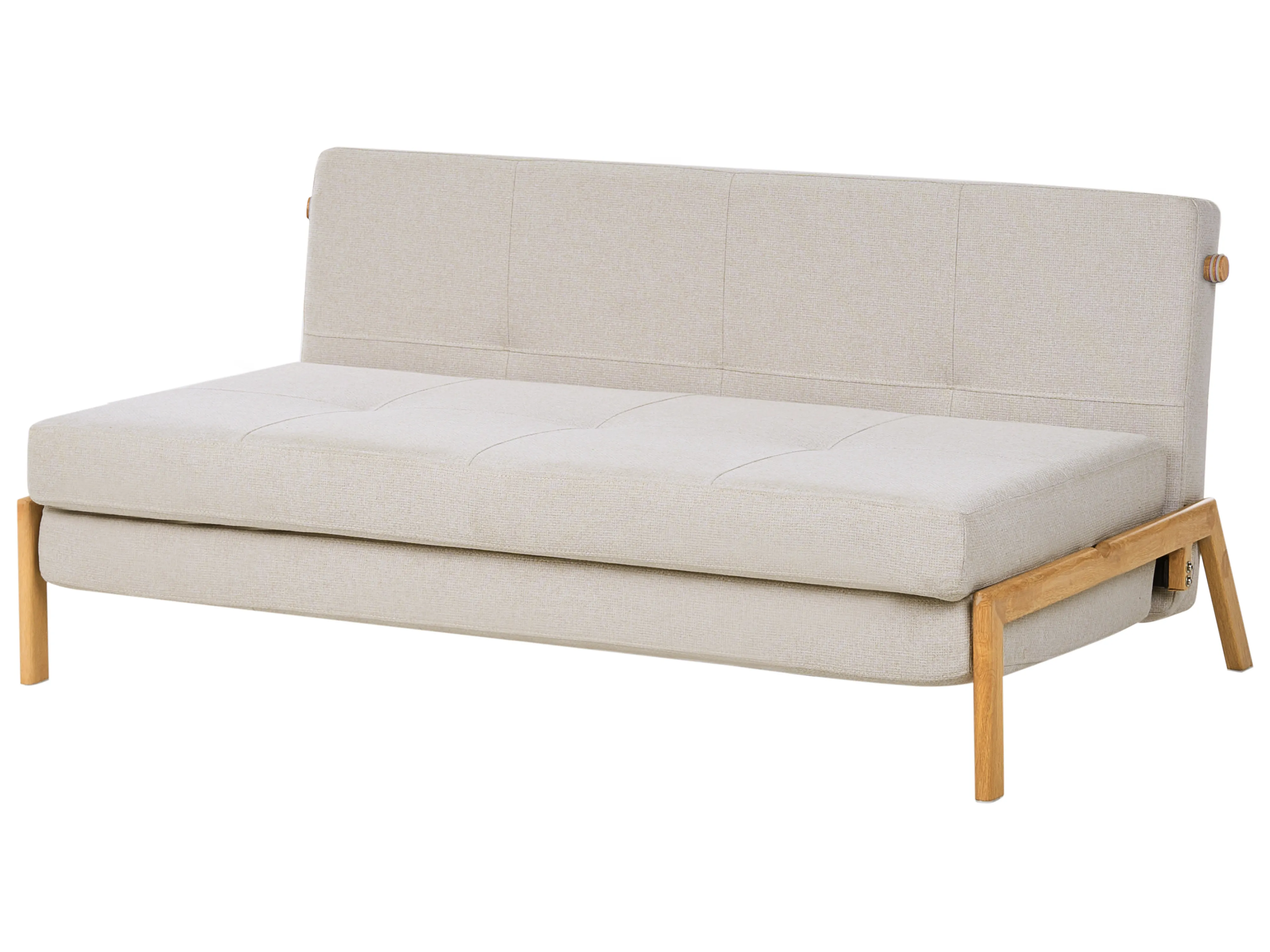 Slaapbank 2-zits EDLAND Stof Lichtbeige