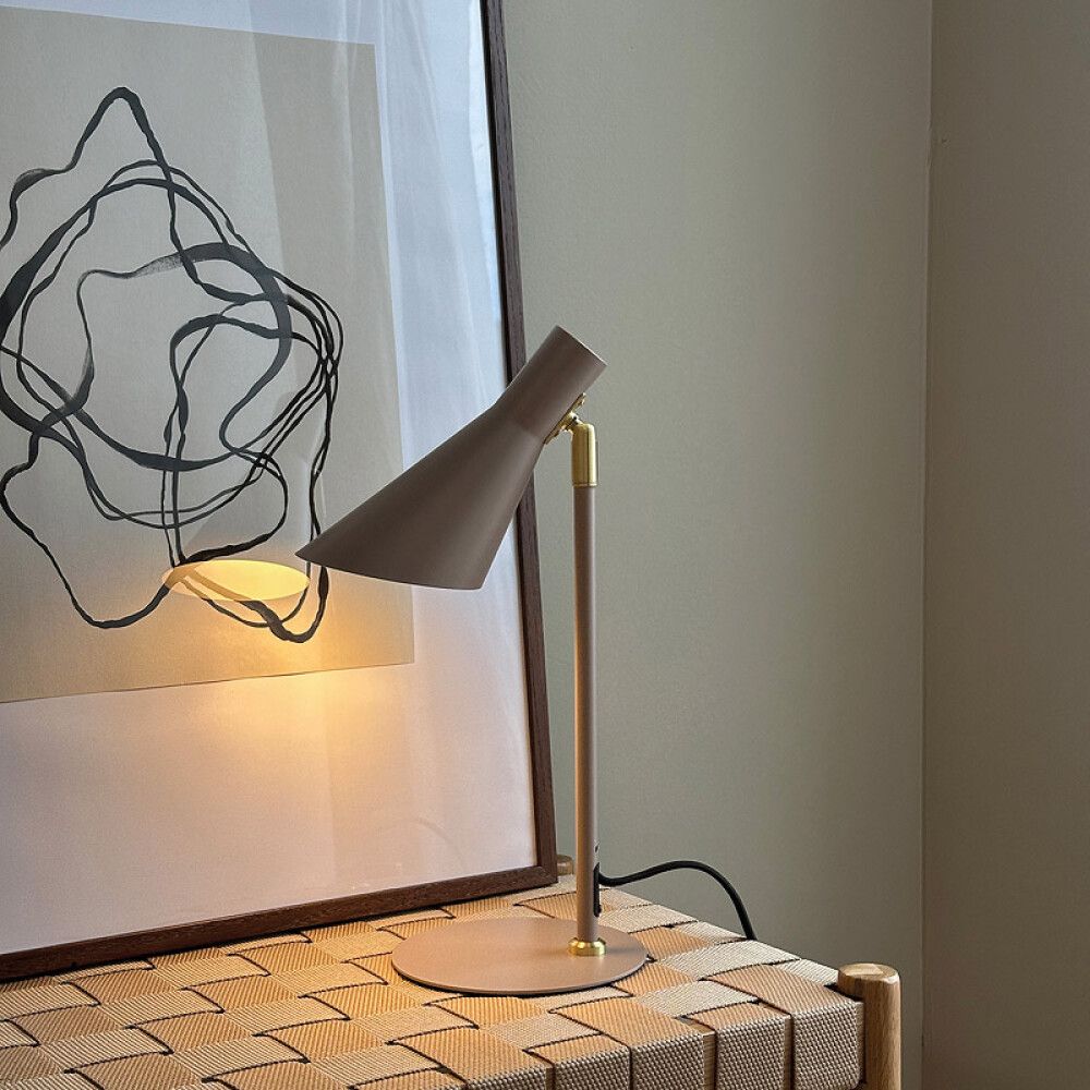 BORDLAMPE DYBERG LARSEN DL12 MINI BEIGE/MESSING