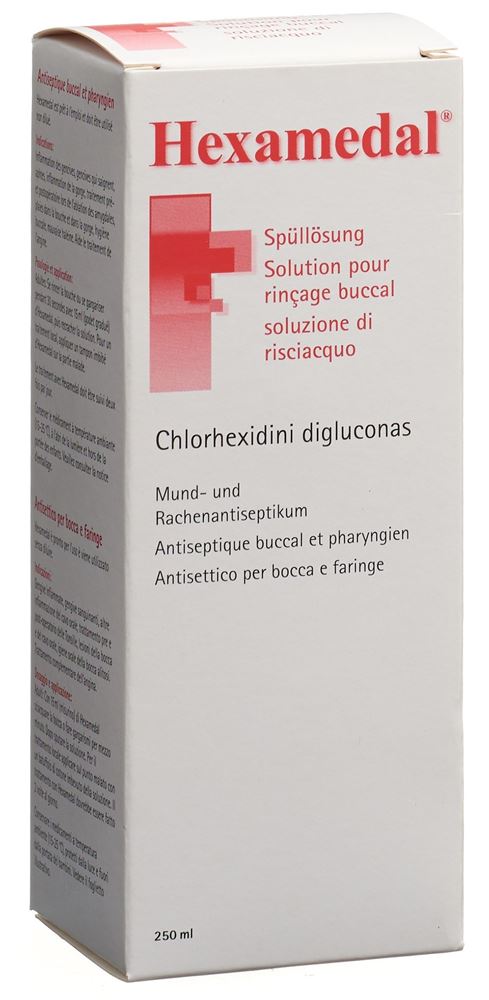 Hexamedal Lös Fl 250 ml<br>250 ml, Flasche, Lösung zur Anwendung in der Mundhöhle