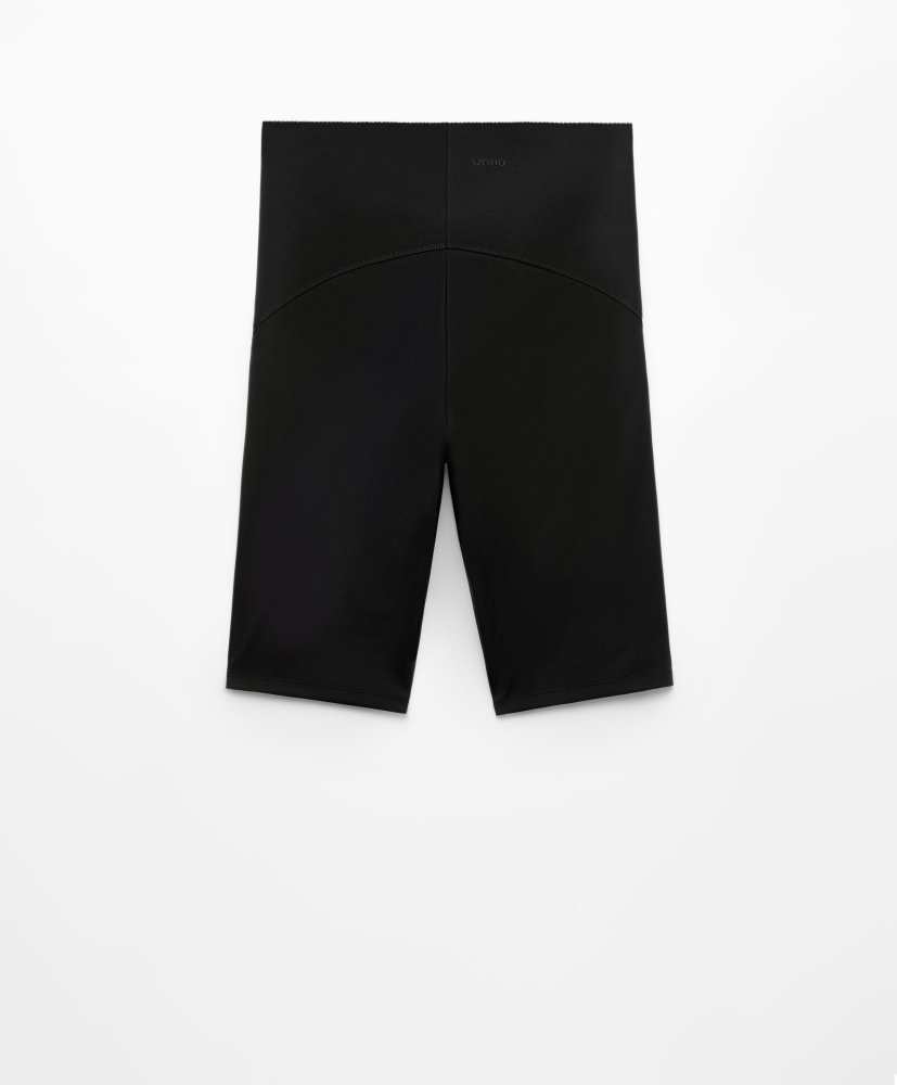 Calça legging básica de compressão para ciclismo, 25 cm