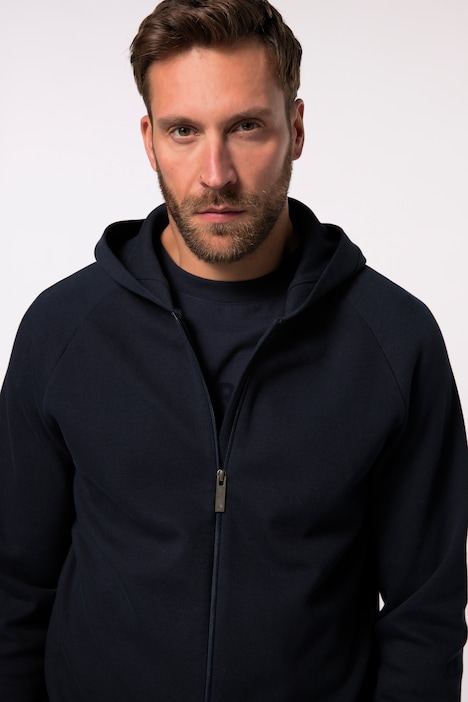 JP AWARE Loungewear-Kapuzenjacke, Nachhaltigkeit, GOTS zertifizierte Biobaumwolle, bis 8 XL