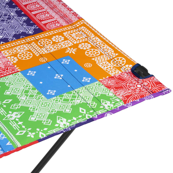 Table camping HELINOX TABLE ONE HARD TOP LARGE RAINBOW BANDANA/BLACK