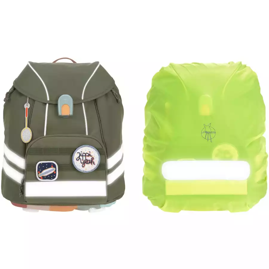LÄSSIG Schulranzen-Set 7-tlg. Flexy Unique olive