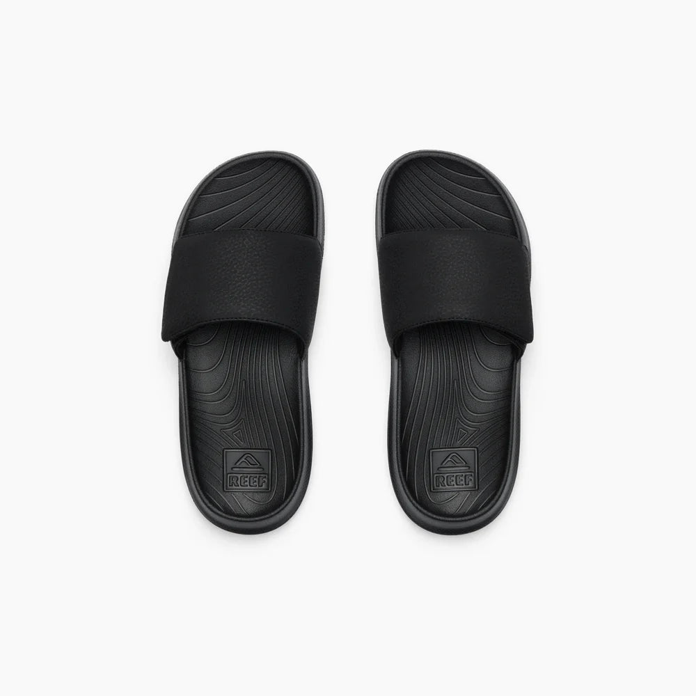 Kids Salty Slide Black White