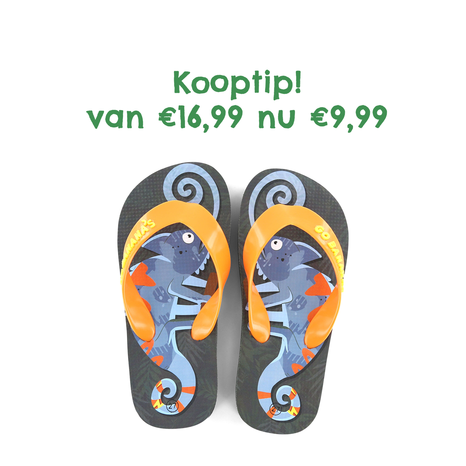 Go Bananas sneaker klittenband - Kameleon Canvas | Jongens schoenen