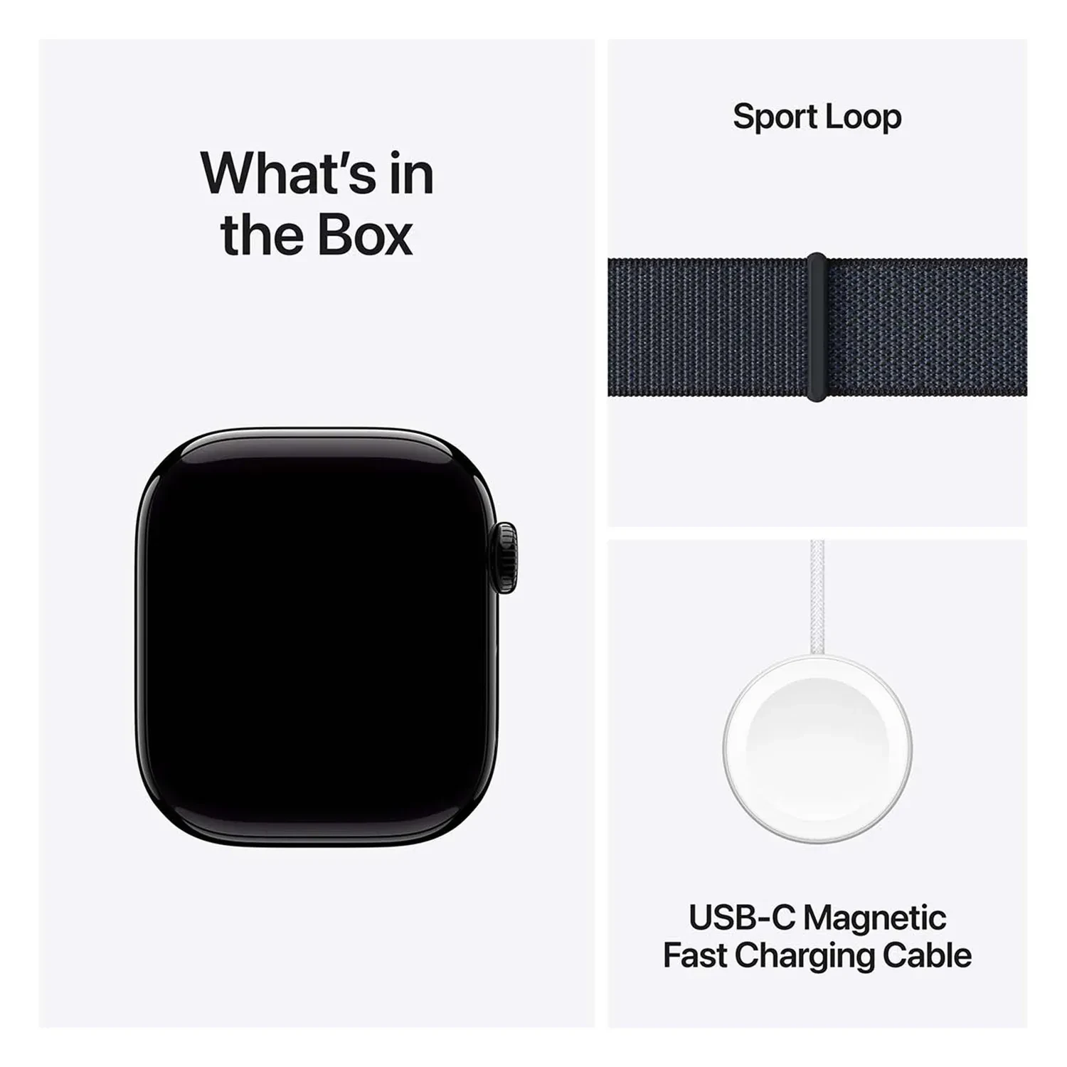 Apple Watch Series 10 GPS 42mm Jet Black Aluminium Sport Loop MWWG3