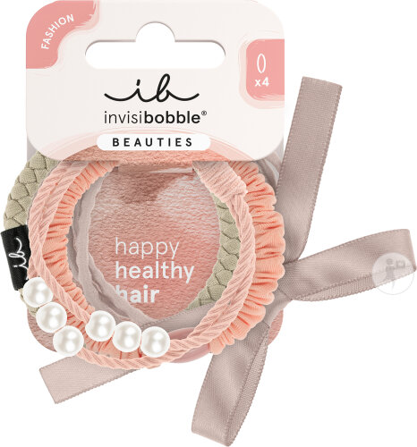Invisibobble Beauties Powdery Pearl Élastiques Cheveux 4 Pièces