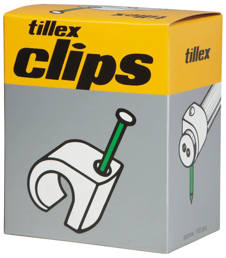 Tillex Clips 10-14 mm - grå