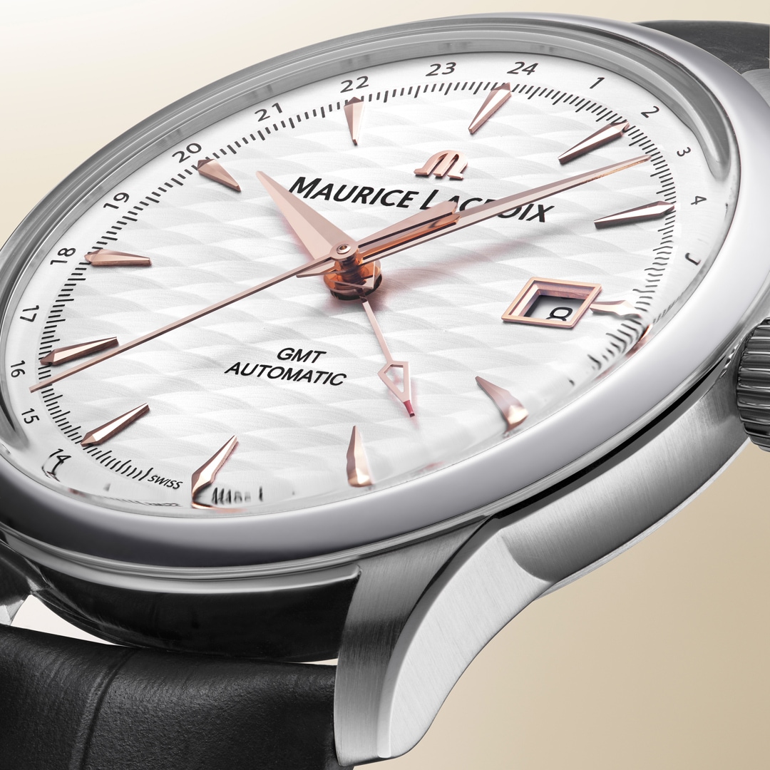 Maurice Lacroix 1975 Legacy GMT Silver Mist