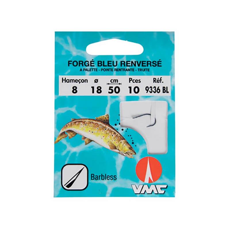 Hamecon Monte Truite Vmc Forge Bleu Renverse 9336 Bl - Par 10