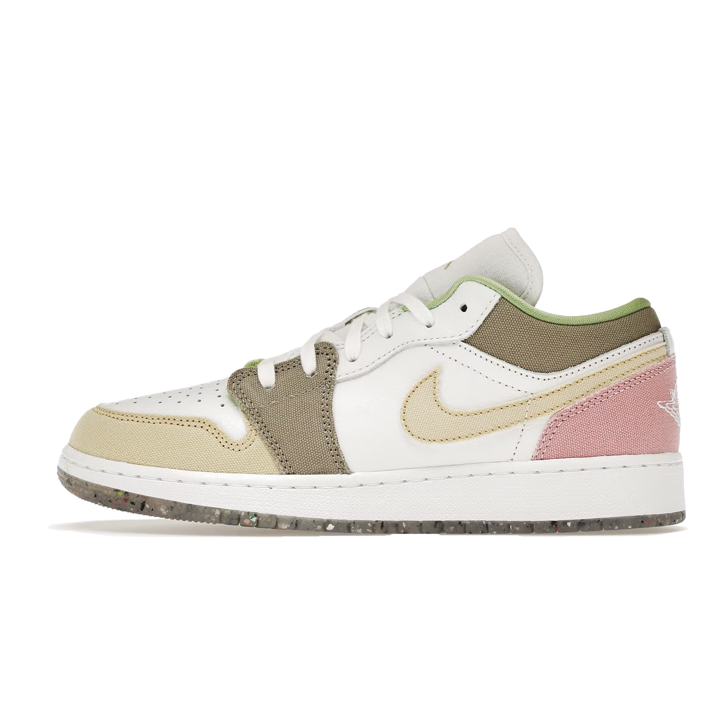 Jordan 1 Low Pastel Grind Vivid Green (GS)