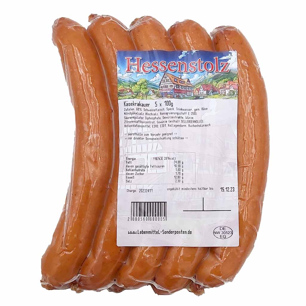 Hessenstolz Käsekrakauer 5x100g MHD:13.12.24
