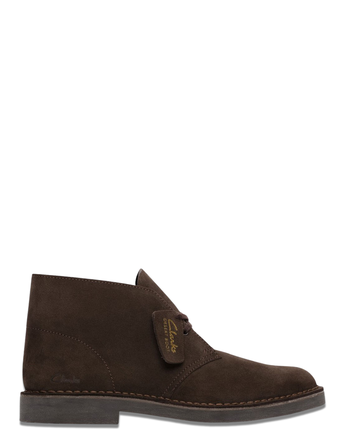 clarks boots homme desert bt evo dark brown suede