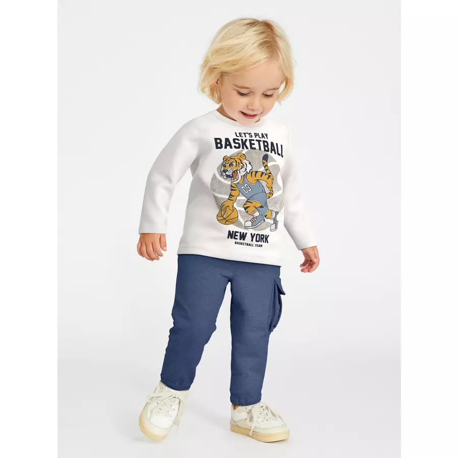name it Langarmshirt Nmmvux White Alyssum