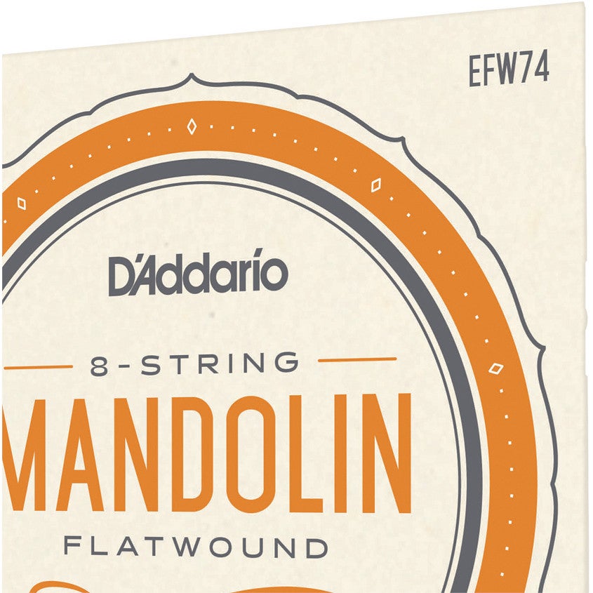 D'Addario EFW74 Flatwound Stainless Steel Medium 11-36 snaren voor mandoline