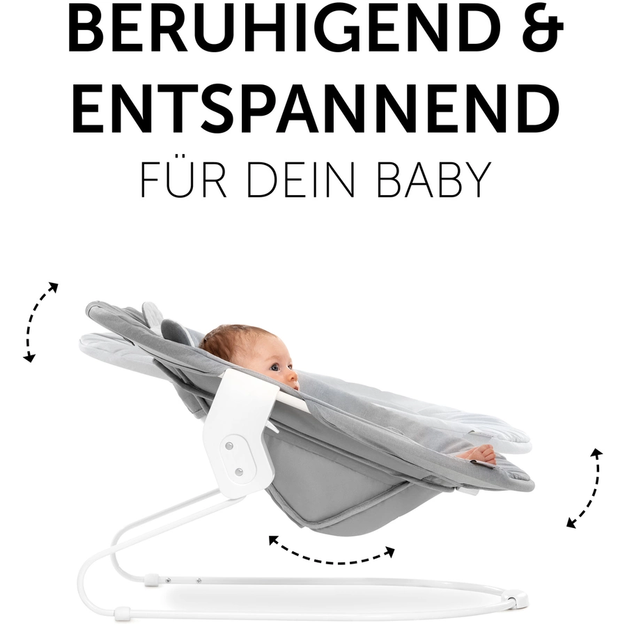 Hauck Babyaufsatz Alpha Bouncer 2in1 Pastel Bear Light Grey