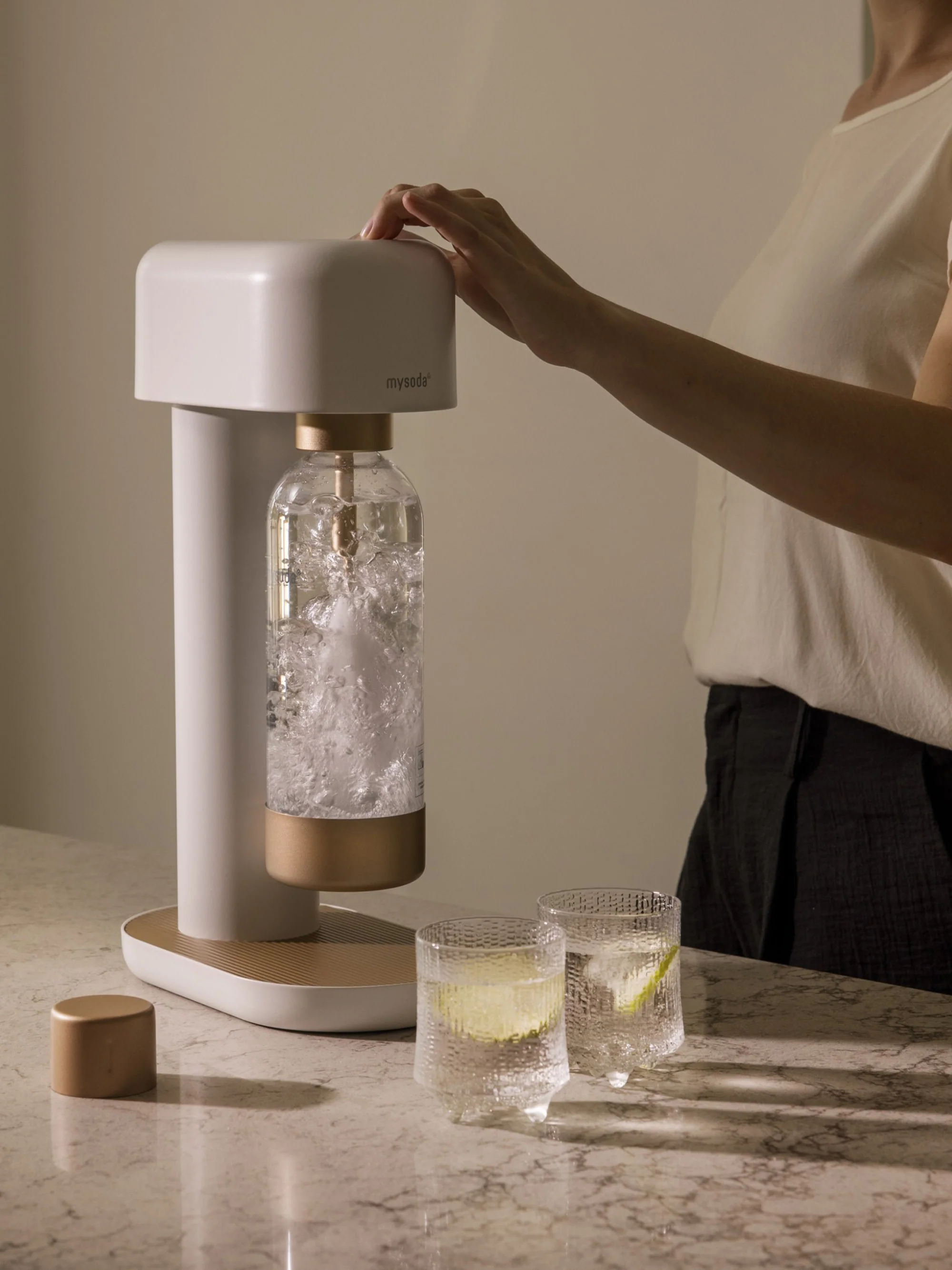Waterbubbelaar Ruby 2 met fles