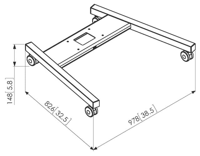 Vogels PFT 8520 trolleyramme (sort)