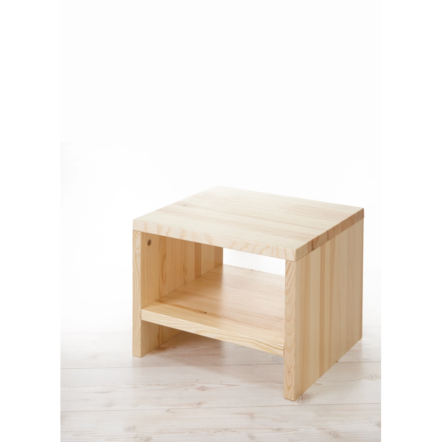 TICAA Nachttisch Harry Kiefer mit offenen Fach Natur Natur