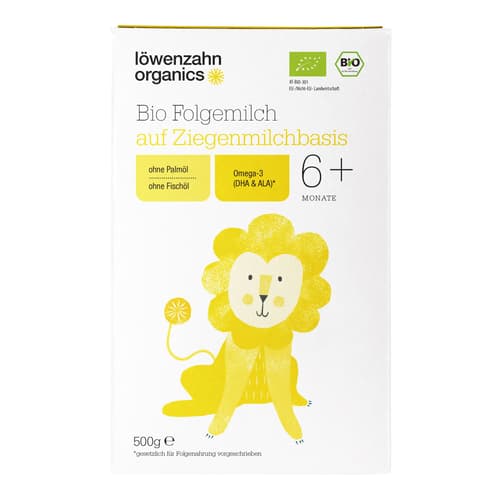 Löwenzahn Organics Bio Folgemilch 6+ Monate Ziegenmilch