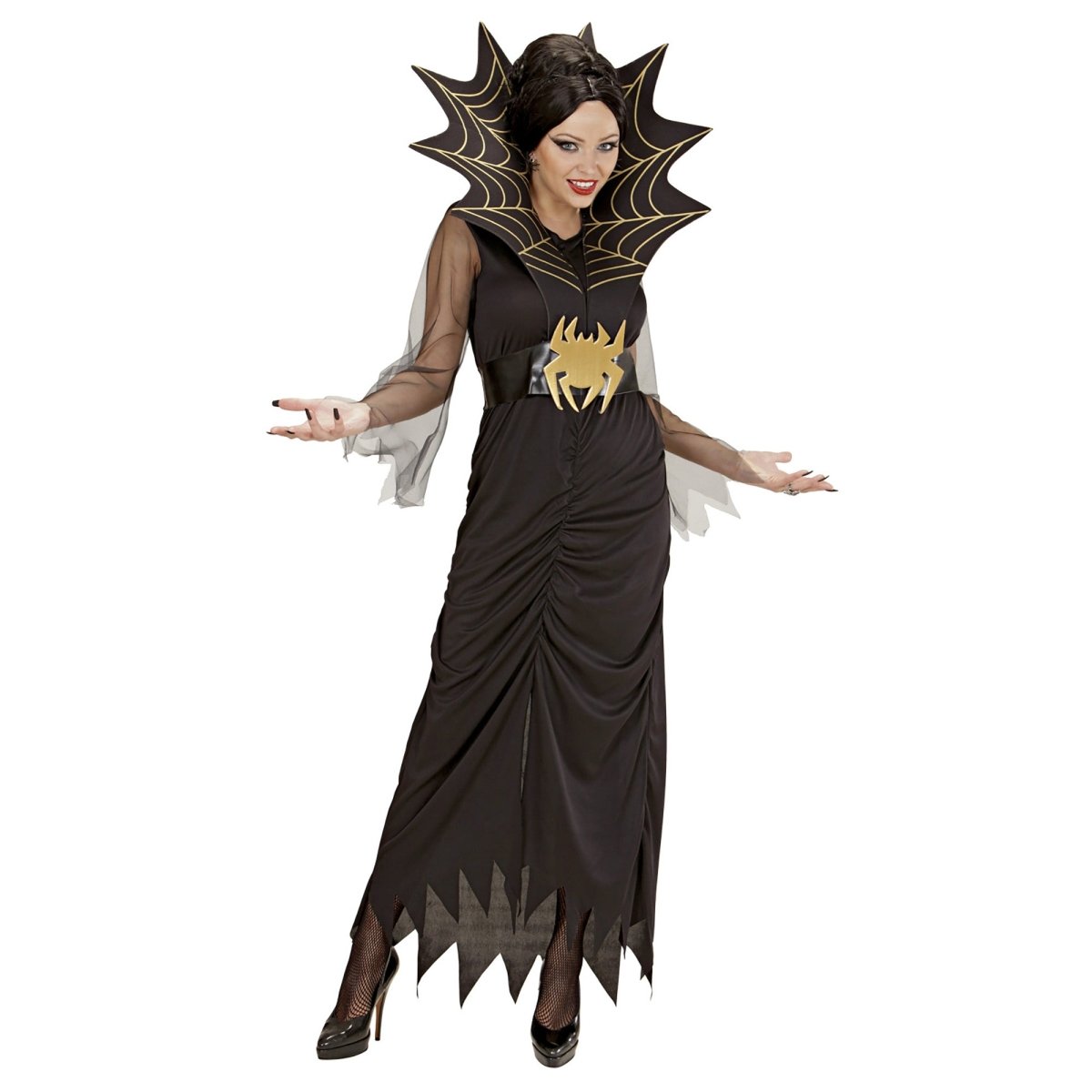 Halloween Jurk Zwart Dames Spider Lady