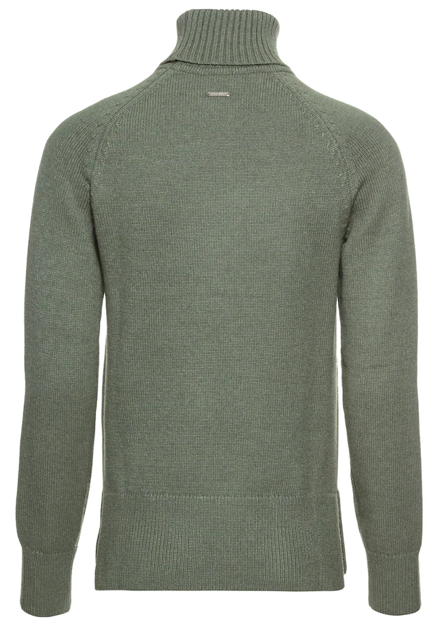 Laura Scott Rollkragenpullover , mit Flechtdetail aus softem Viskosestrick