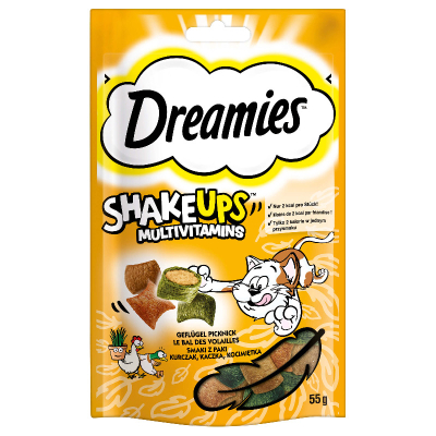 Dreamies ShakeUps Multivitamin Katzensnack Geflügel 55g