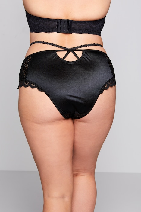 Brazillan-Slip, Spitze, Straps, Ouvert-Öffnung