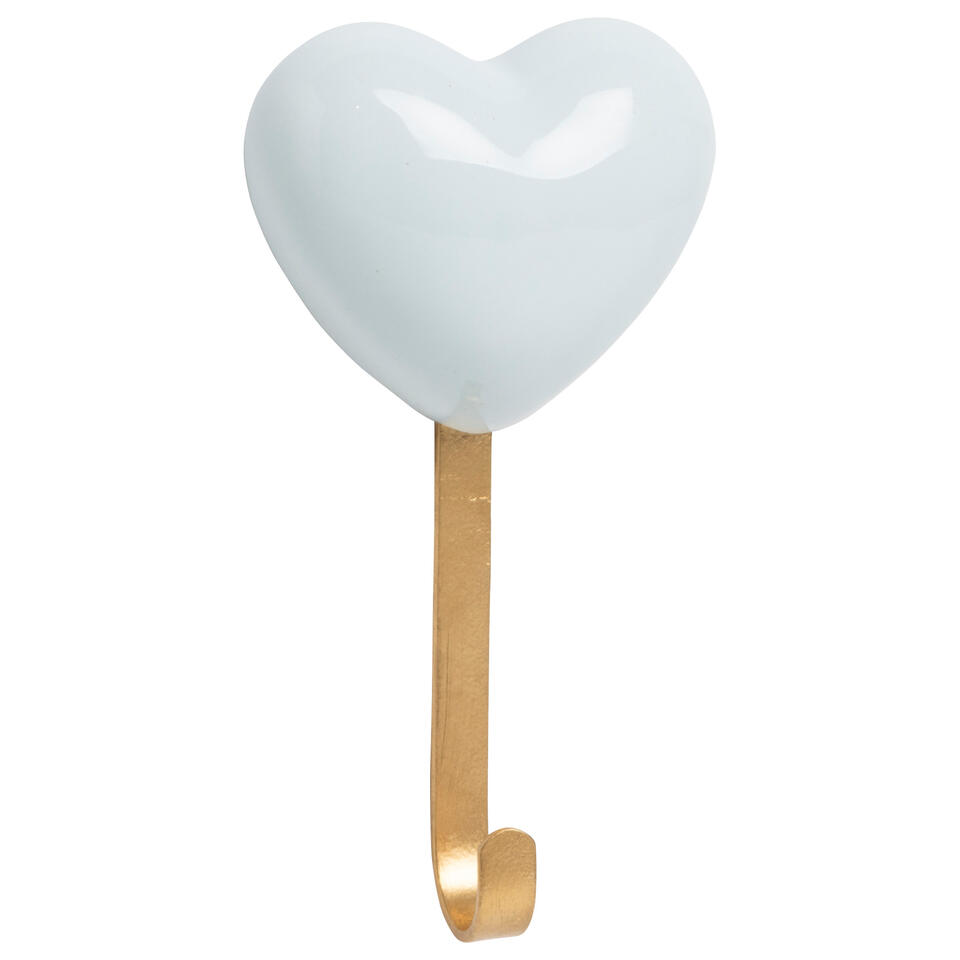 Wandhaak Hart Blauw