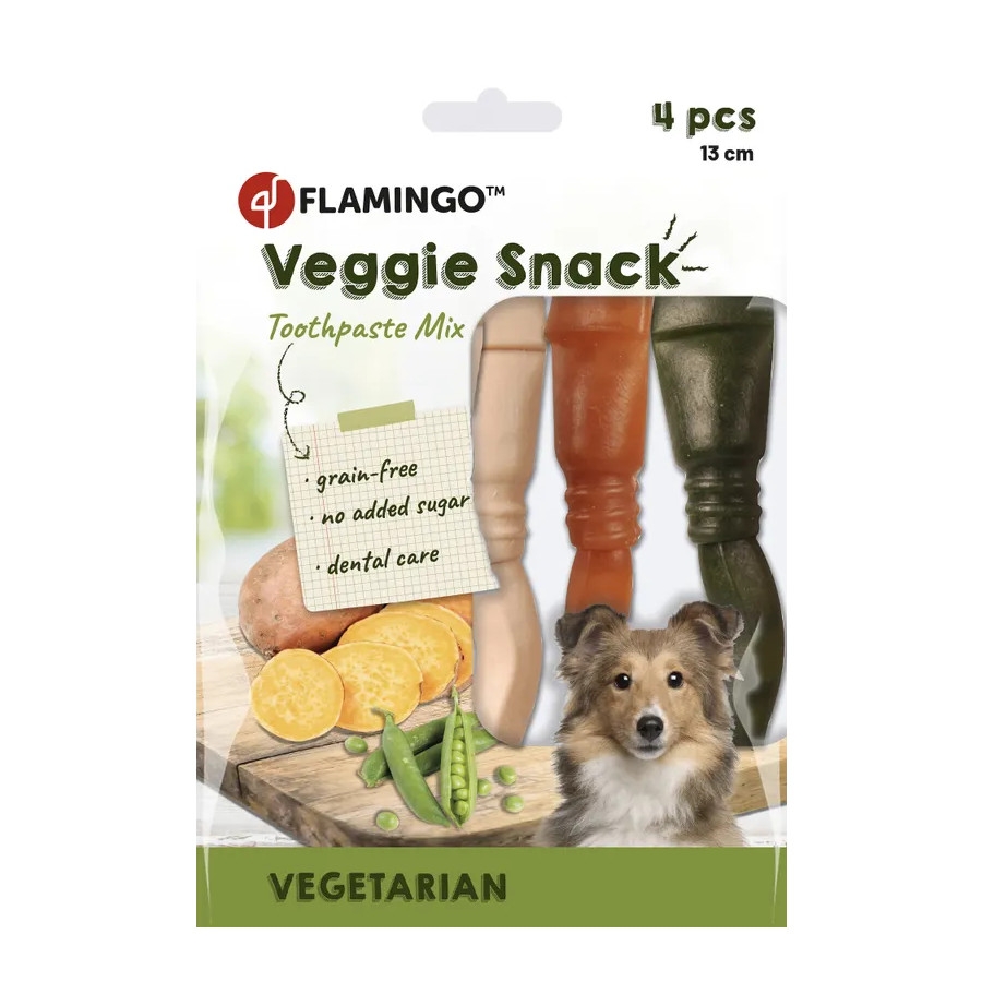 Petiscos Vegetais e Pasta de Dente para Cães