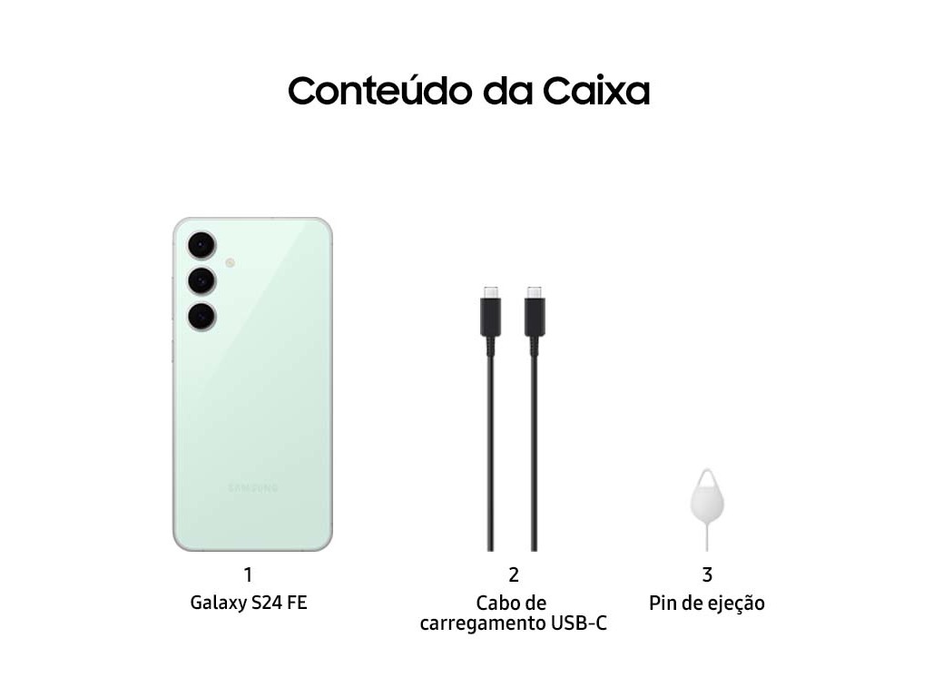 SMARTPHONE SAMSUNG GALAXY S24 FE VERDE 256GB