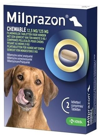 Milprazon Ontworming Kauwtabletten Hond vanaf 5 kg 4 stuks
