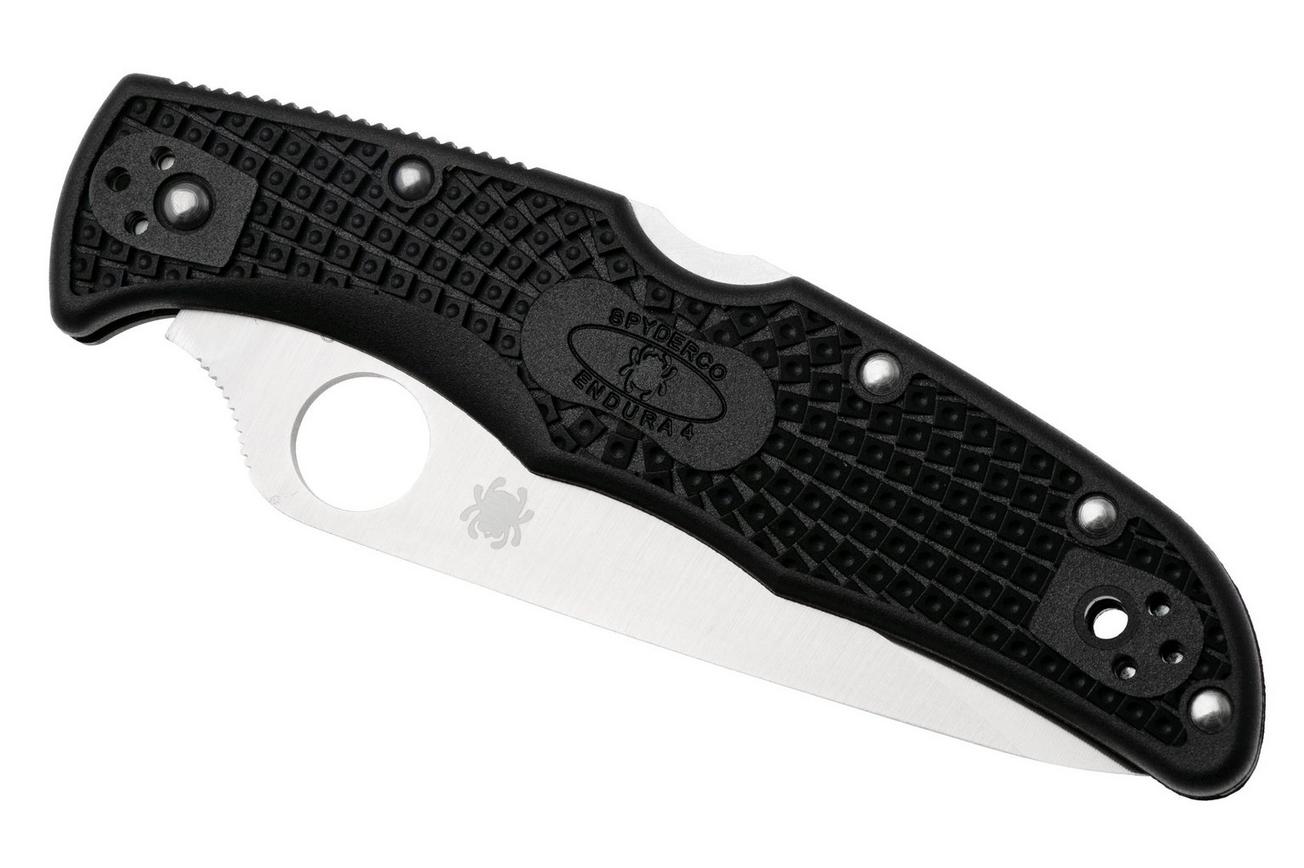 Spyderco Endura 4 C10PBK Black FRN plain edge zakmes