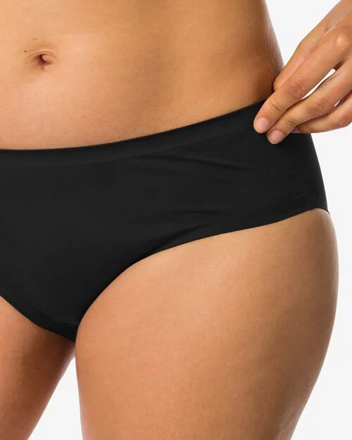 slip femme sans coutures noir