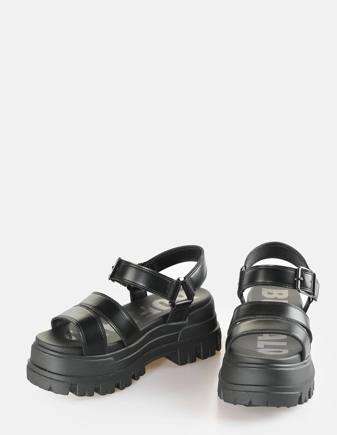 buffalo Sandales femme compensées aspha ts sandal noir