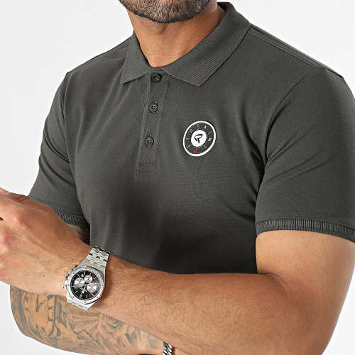 Polo Manches Courtes Giant Mew Gris Anthracite